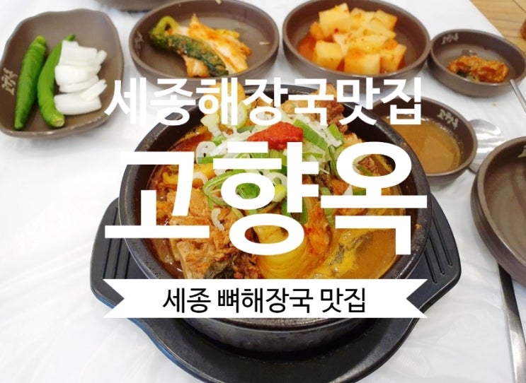  세종해장국맛집 고향옥 뼈해장국 하루 100그릇 한정판매~