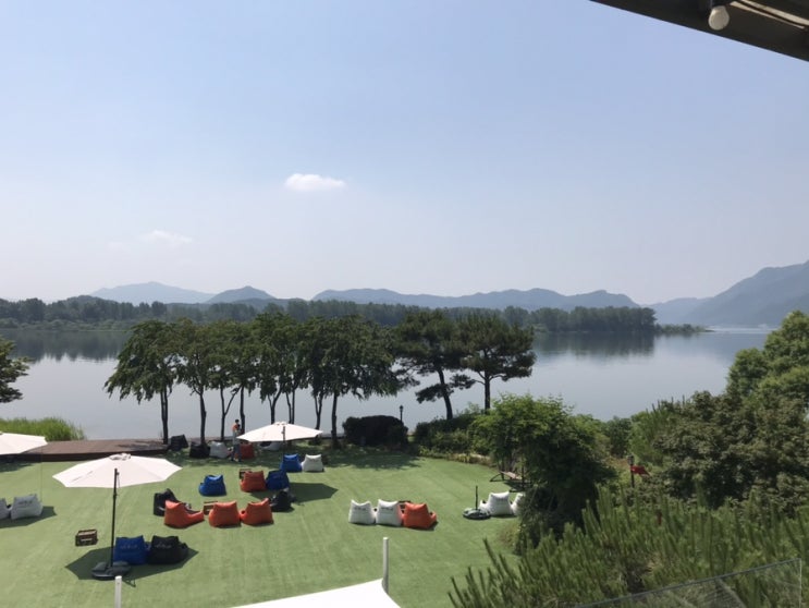  [카페 카르페] 의암호가 보이는 춘천 view 맛집 카페 카르페