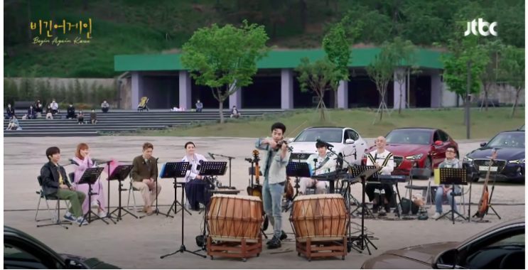  jtbc 비긴어게인 코리아 1회 리뷰:낯선 한국에서 노래하다(공항,서울 드라이브 인  문화비축기지 버스킹) 음악모음