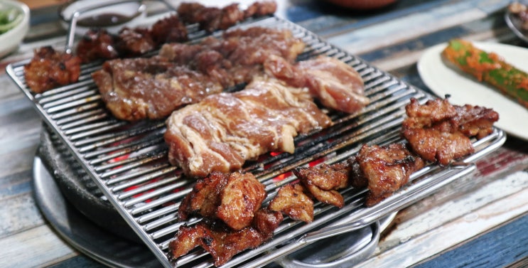  연산동 맛집 [마포본가] 숯불 향 가득 양념갈비 연산동 고깃집