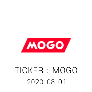  MOGO INC 주가 모고 분석 아인 08-01