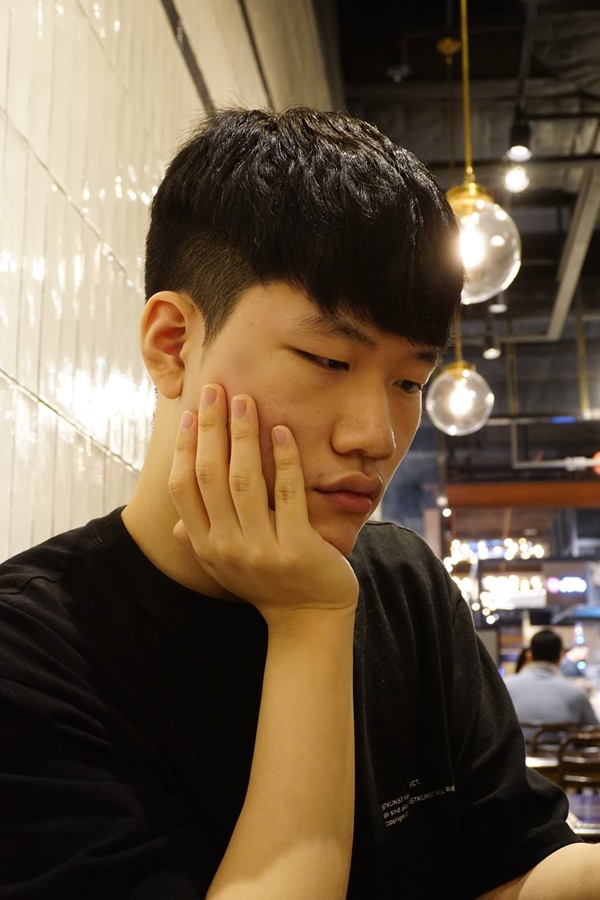  천호바버샵추천 댄디투블럭 직모다운펌잘하는곳 마제스티바버샵 현대백화점천호점