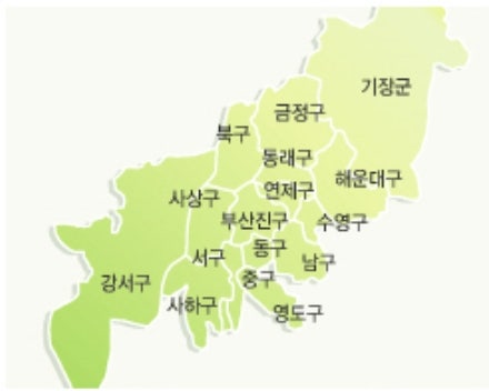 부산지도)부산광역시 지도, 부산광역시 구별 지도 부산광역시 상세지도 부산시 : 네이버 블로그