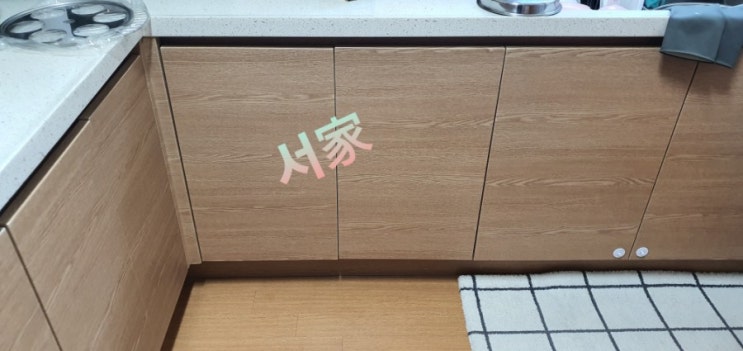  기장 식기세척기 공사 코너장 줄임