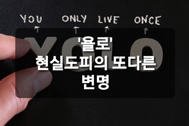  욜로 (YOLO) 조금만 참으면 부자된다.