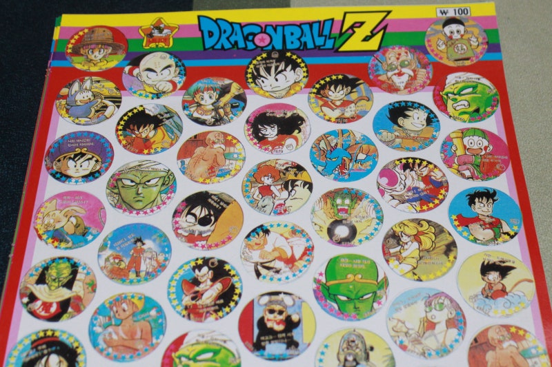 100원짜리 옛날 오래된 딱지 수집 드래곤볼Z 딱지 : 네이버 블로그