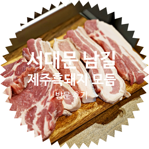  서대문역맛집 남길 제주흑돼지 백돼지 충정로 고기집 방문 후기