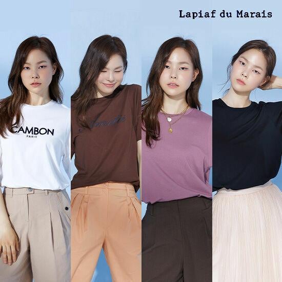 [GS홈쇼핑] [런칭가 69,900원]라삐아프 볼륨레터링 티셔츠4종 (8월 3일 방송일정)