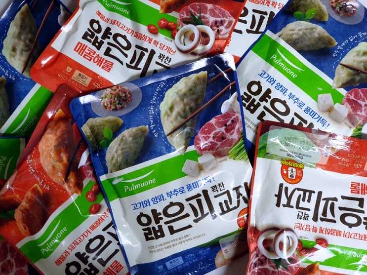  냉모밀과 함께! 신상만두 풀무원 얇은피교자 2종 후기