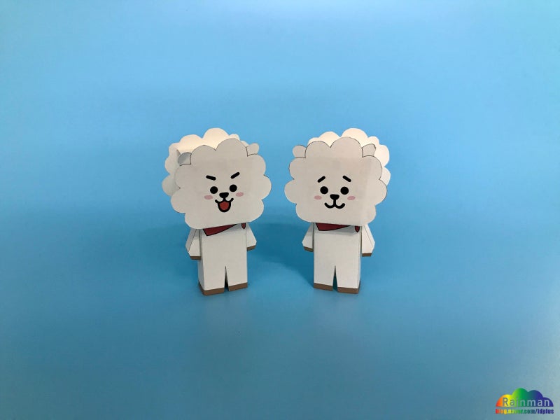 방탄소년단 캐릭터 BT21 페이퍼토이 종이모형 공개 / 만드는 방법(BTS BT21 Papertoy papercraft ...
