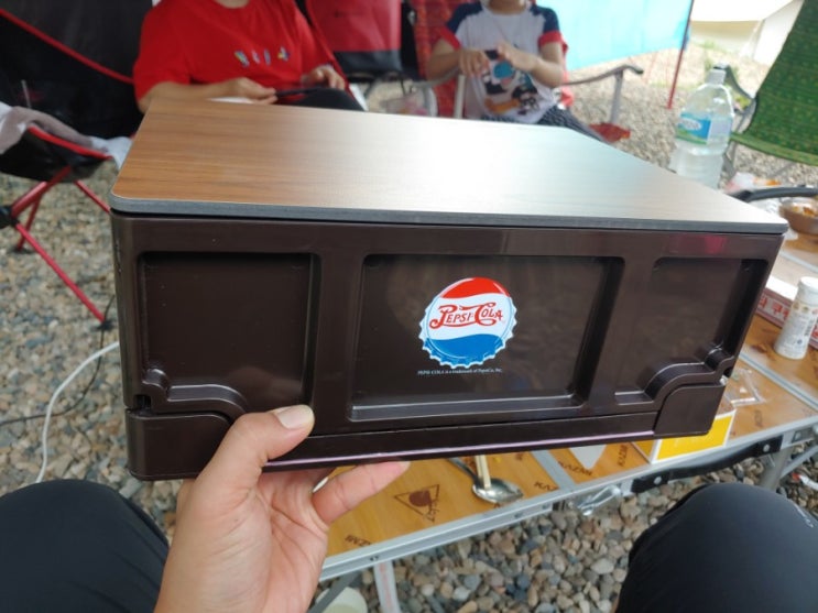  롯데리아 폴딩박스 득템! 캠핑용 수납박스 굿이네요^^