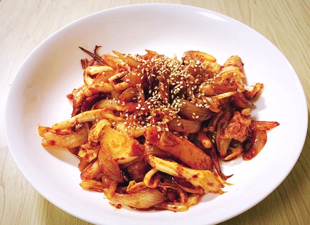  오징어 볶음 만들기!
