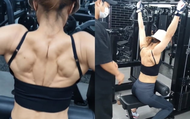  우리나라 50대 여배우의 몸매 실화? 화난 등근육 지림