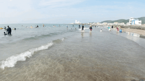  한적한 해변, 삼양해수욕장2! 검은모래해변으로 유명한 삼양해수욕장에서 조금 떨어진 또 하나의 삼양해수욕장~ | 알쓸리뷰X제주여행