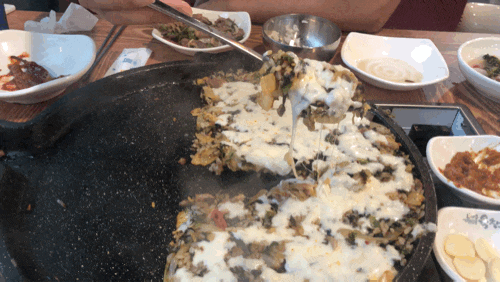  울산 오리 불고기 맛집 , 볶음밥 디저트가 끝판왕!  : 장안오리