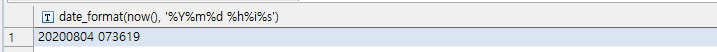 [MySQL] - 날짜 표시 date_format