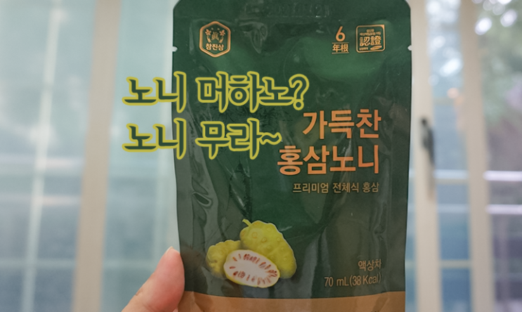  두 가지를 한방에, 참진삼 홍삼 노니추천