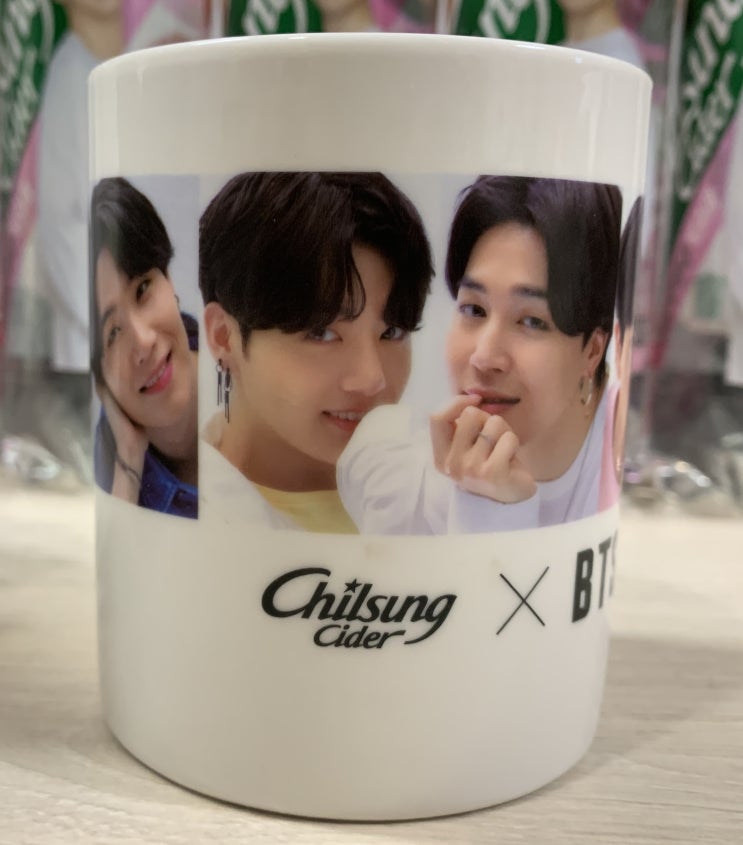  칠성사이다 X BTS, 머그컵과 복숭아맛 언박싱