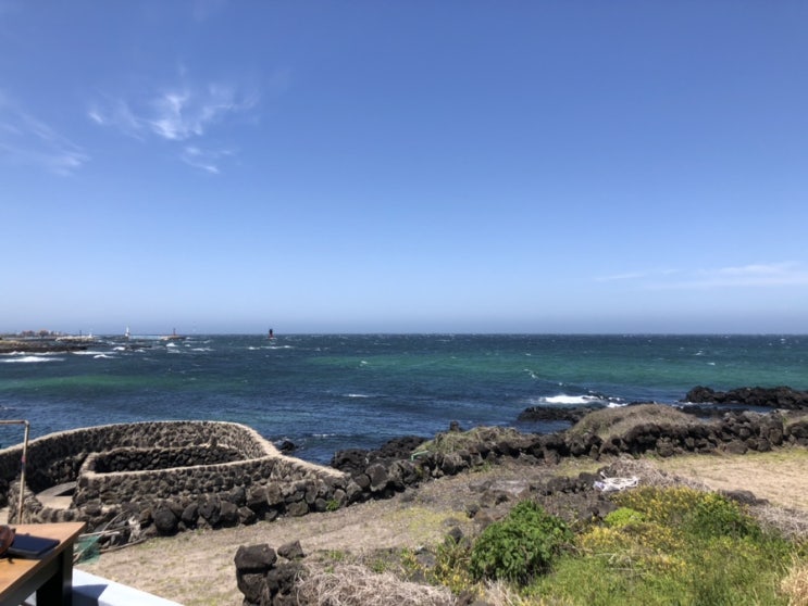  제주도 여행 아기해녀의집 해물라면,오션뷰카페 울트라마린,제주동문시장