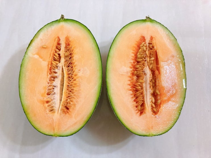  과육이 주황빛을 띠며 황제 메론으로 불리는 하미과메론