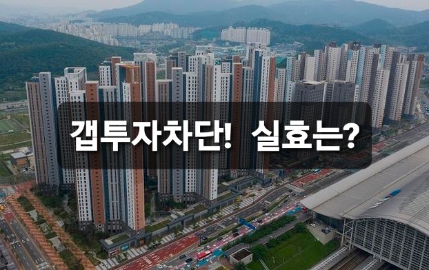  갭투자 차단 의지. 실효는?