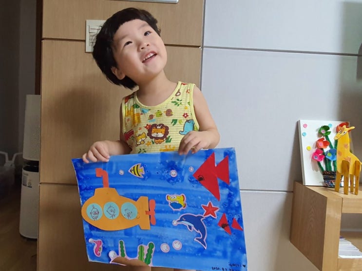 소금그림(삼투압현상)-바닷속여행