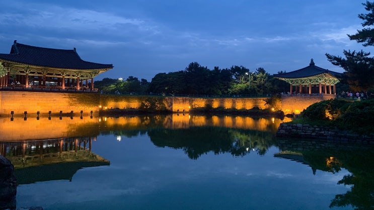 경주 당일치기 삼포쌈밥에서 저녁먹고 동궁과월지 구경가요