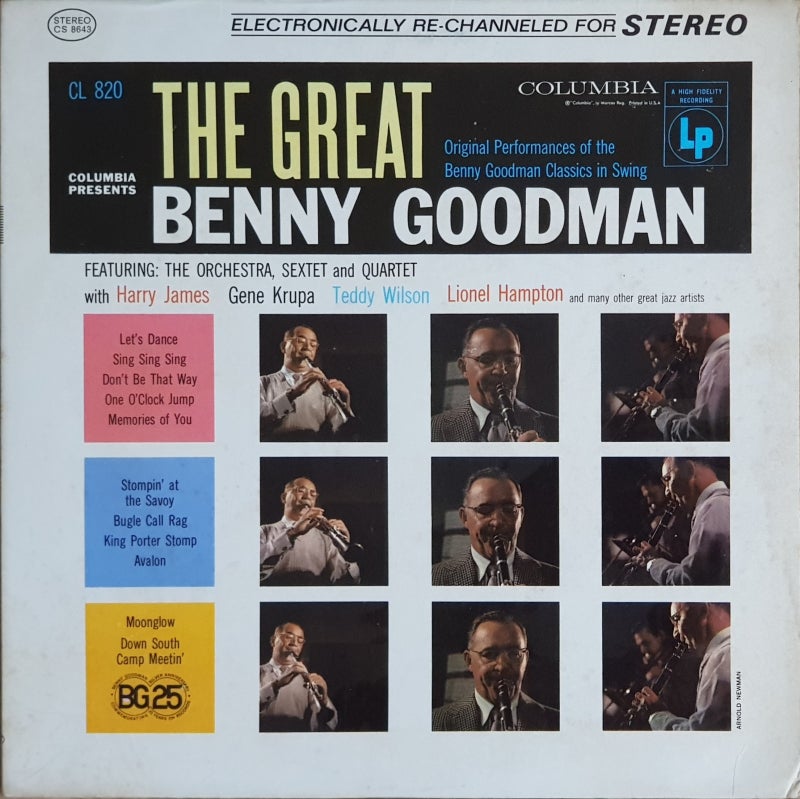 Benny Goodman His Orchestra Quartet And Sextet The Great Benny Goodman 네이버 블로그