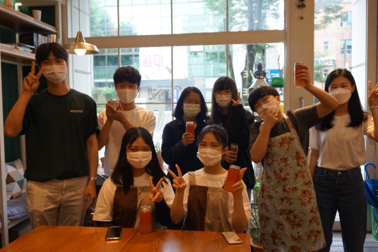  오성중학교 학생들과 함께한 자몽청 만들기