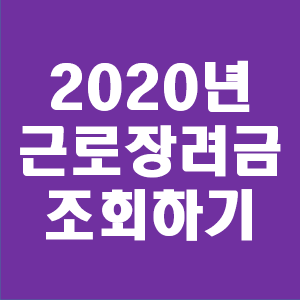  키너블 2일차_2020년 근로장려금 조회