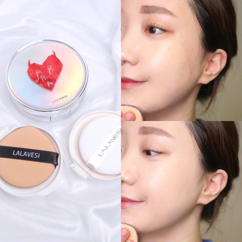 라라베시 악마쿠션 NEW 미백파데 & 촉촉 & 매트 비교해봄~ 역시 짱좋템!!