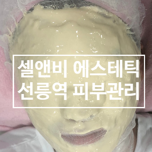선릉역 피부관리 셀앤비 에스테틱 피부관리샵 - 재방문 후기