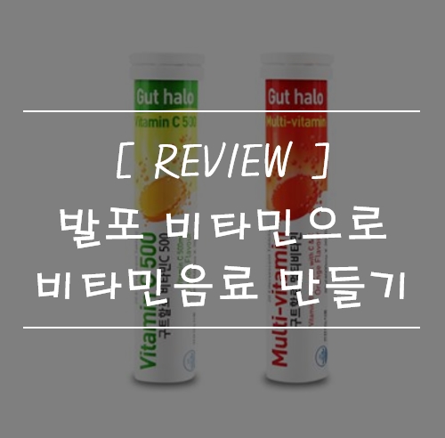  [제품리뷰] 프리미엄 발포비타민으로 비타민음료 만들어봐요!