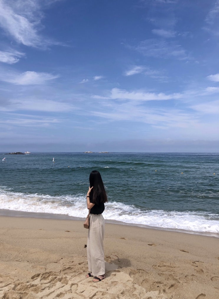  강릉 경포대 해수욕장 날씨가 정말 좋았던 어느날