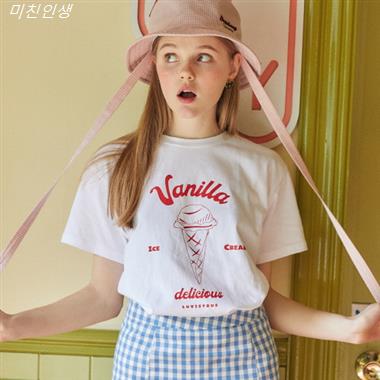 추천정보 러브이즈트루 여성용 DE VANILLA 반소매 티 좋습니다!