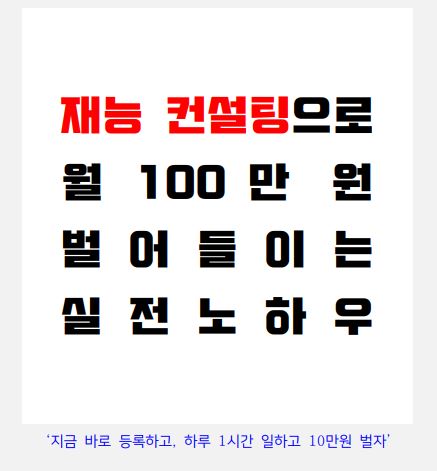 (e-book) 재능컨설팅으로 월 100만이상 버는 실전 노하우