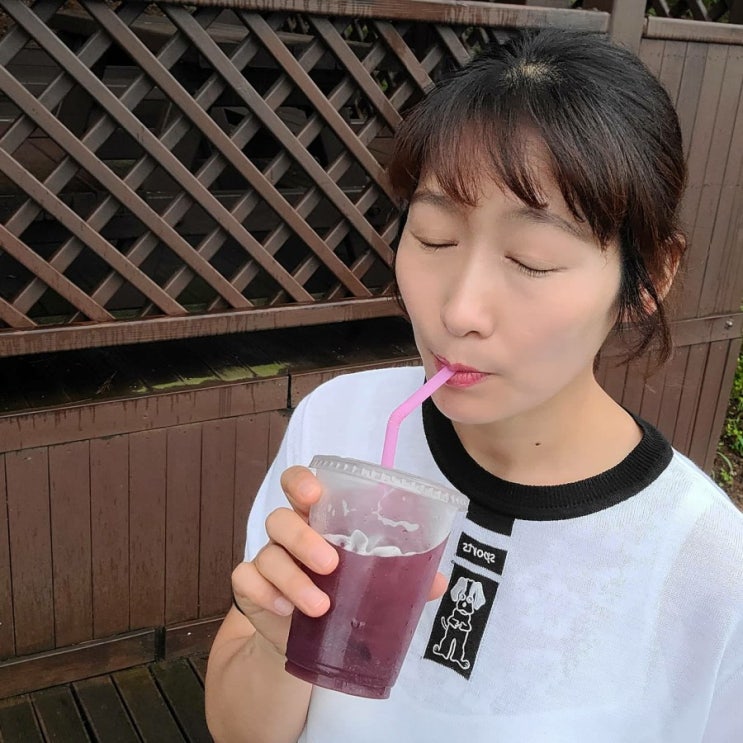  블루베리즙에 탄산수 넣을까? 사이다 넣을까?