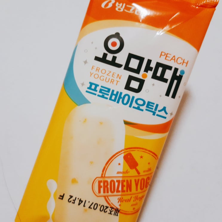  요맘때 아이스크림 프로바이오틱스 복숭아
