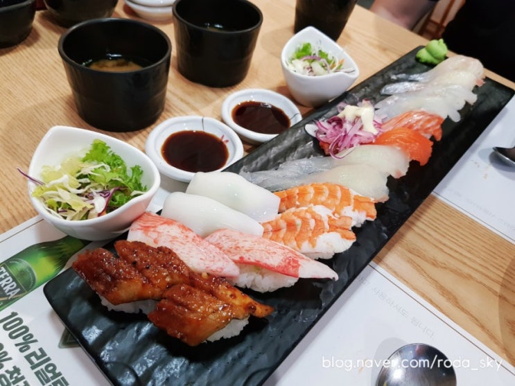  마포구청역 맛집 서노스시 자이언트 커플세트&연어롤