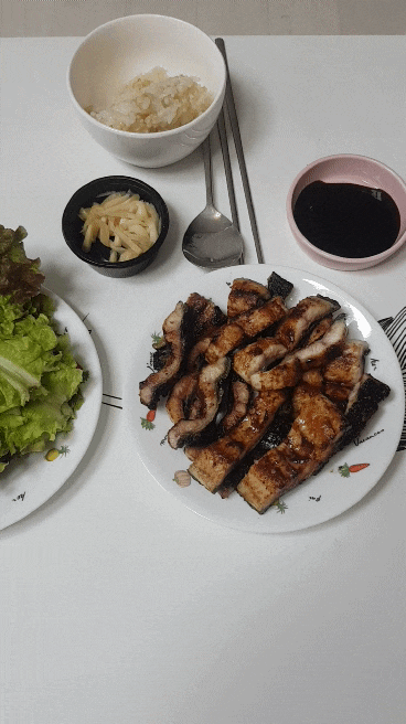  집에서먹는장어구이! 자포니카장어!쫀뜩쫀득하니맛있어요
