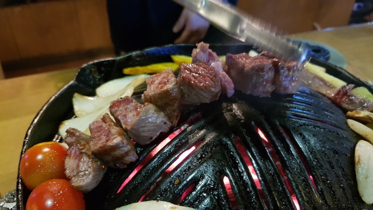  수원 양고기 맛집 징기스 맛있는 티본 세트 영통 회식장소 딱이네