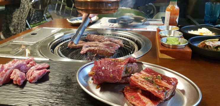  압구정 고기집 흑우정에서 흑set 2인