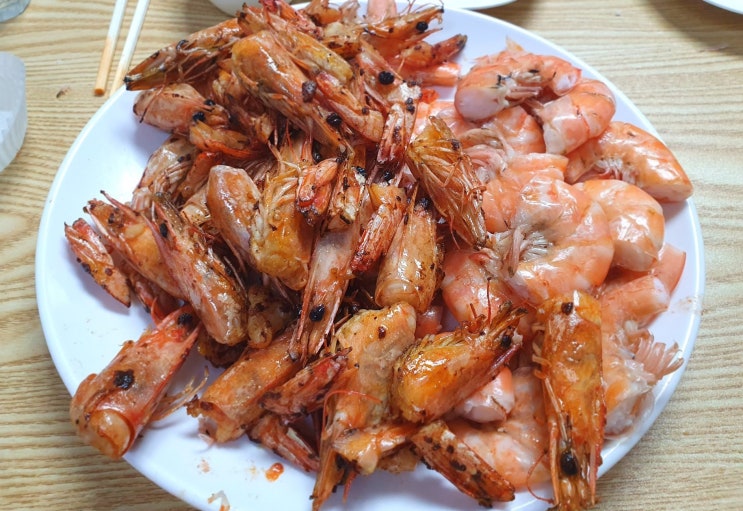 집에서 왕새우 소금구이 집에서 왕새우 소금구이