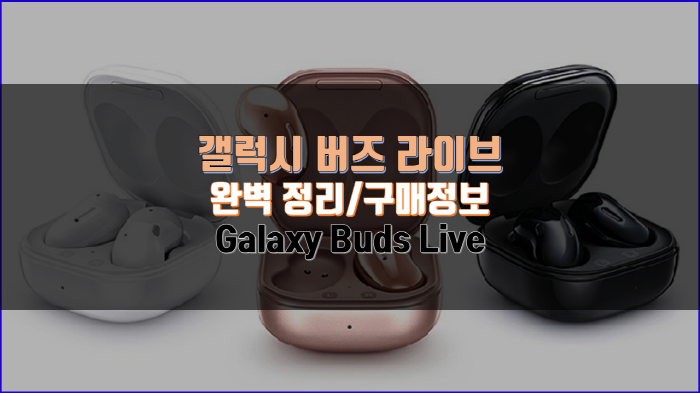  갤럭시 버즈 라이브 특성 및 구매 정보