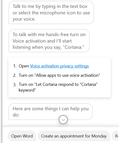  Window 10 음성인식 인공지능 비서 Cortana 사용기 2