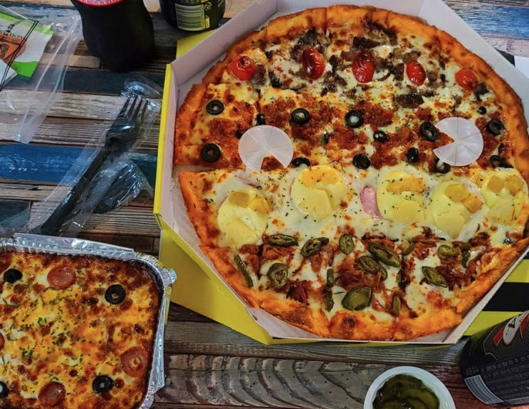 피자비토랩 알바의실수 덕천동 피자맛집 피자  4가지 서로다른맛 내실수 솔직리뷰 내돈내산