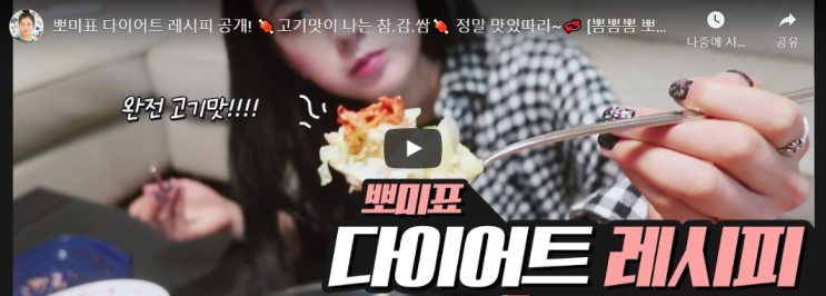  에이핑크 보미가 알려주는 다이어트 레시피 참.감.쌈