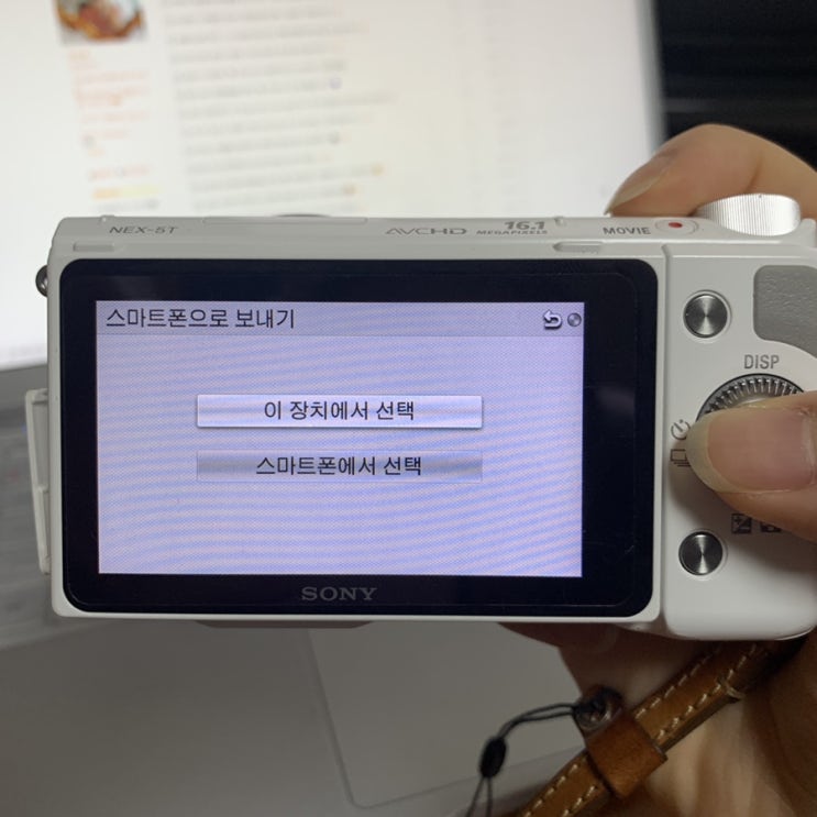  소니 미러리스 카메라 NEX-5T 스마트폰으로 간단히 사진 옮기는법