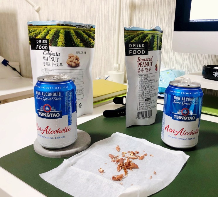  맛없는 무알콜 맥주는 그만,칭따오 무알콜(논알콜릭) 최고시다!