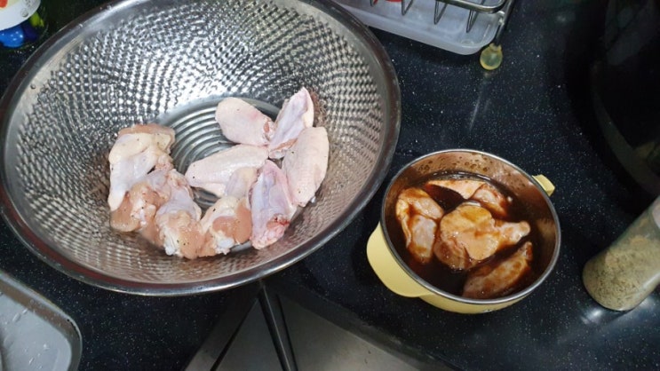  에어프라이어 갈비치킨 집에서 만들어 먹어요